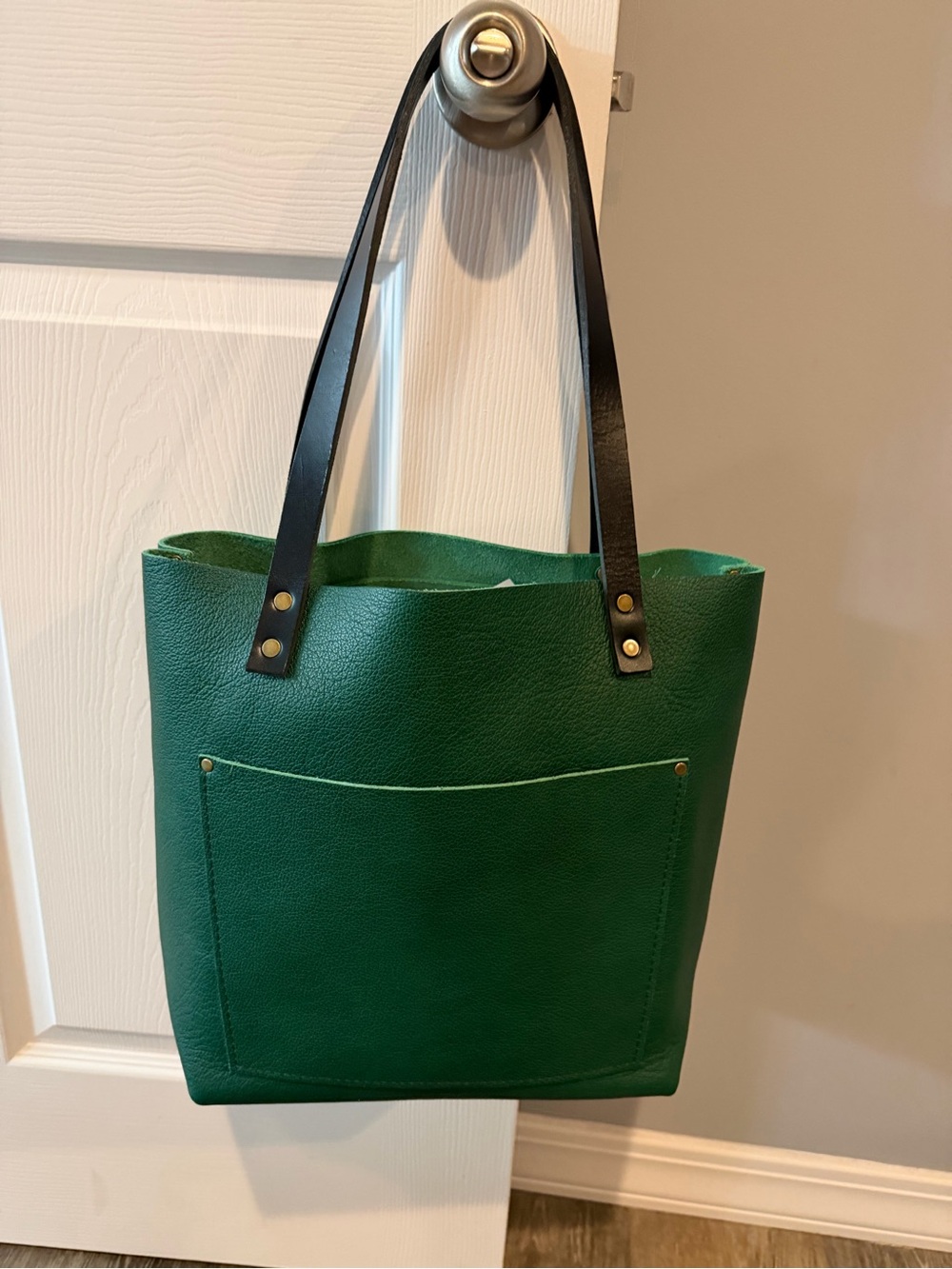 Portland Leather Large Tote in Bacalar (Green)